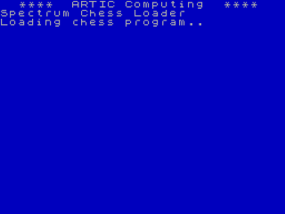 Spectrum Chess II title screen for ZX Spectrum